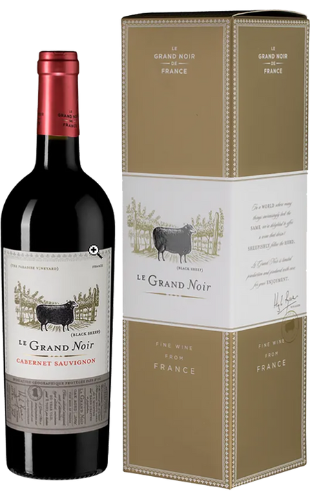 Le Grand Noir Cabernet Sauvignon Pays d'Oc IGP Les Celliers Jean d'Alibert (gift box)