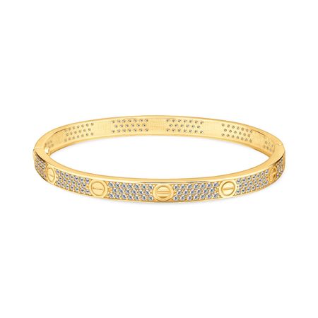 Золотой браслет с фианитами 218040₽