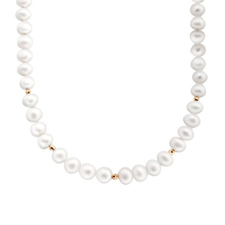 Бусы из жемчуга с золотыми вставками 22990₽