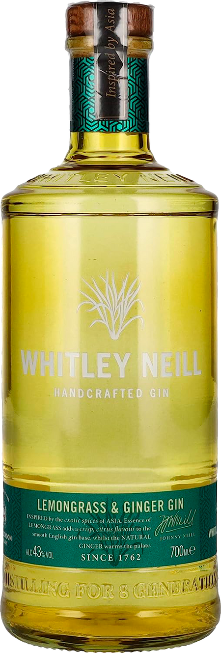 Whitley Neill Lemongrass and Ginger Handcrafted Dry Gin