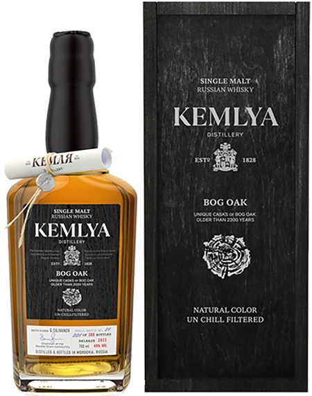 Kemlya Bog Oak Single Malt Russian Whisky (gift box)