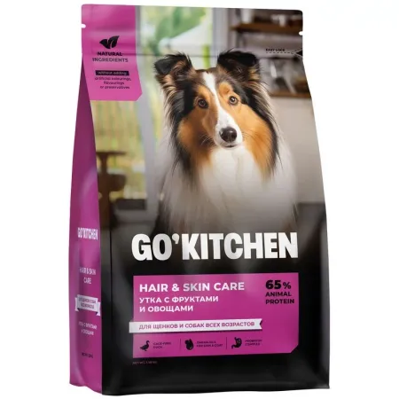 Go Kitchen сухой корм для щенков и собак всех возрастов, с уткой - 5,44 кг