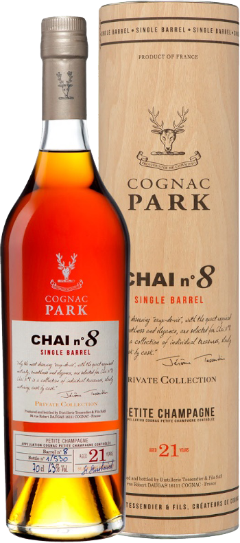 Park Chai №8 Single Barrel Petite Champagne Cognac 21 y.o. (gift box)