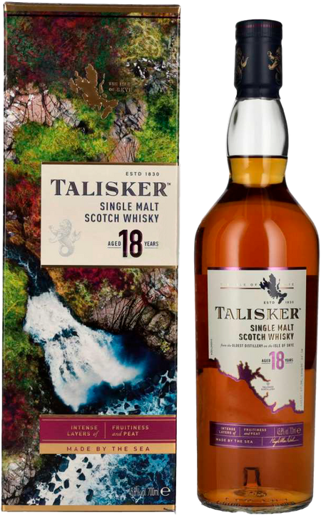 Talisker Single Malt Scotch Whisky 18 y.o. (gift box)