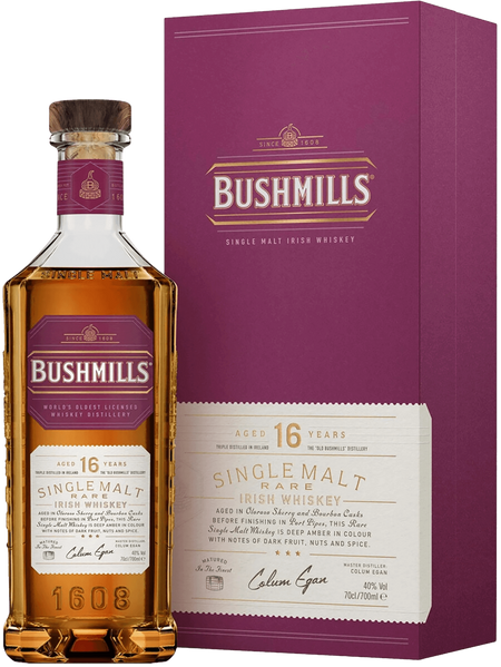 Bushmills 16 Y.O. Single Malt Irish Whiskey (gift box)