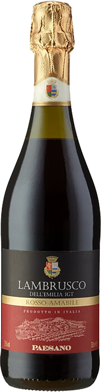 Paesano Lambrusco Rosso Amabile Emilia IGT Chiarli 1860