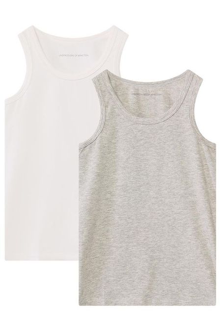 Комплект из однотонных маек Benetton Undercolors 1090₽
