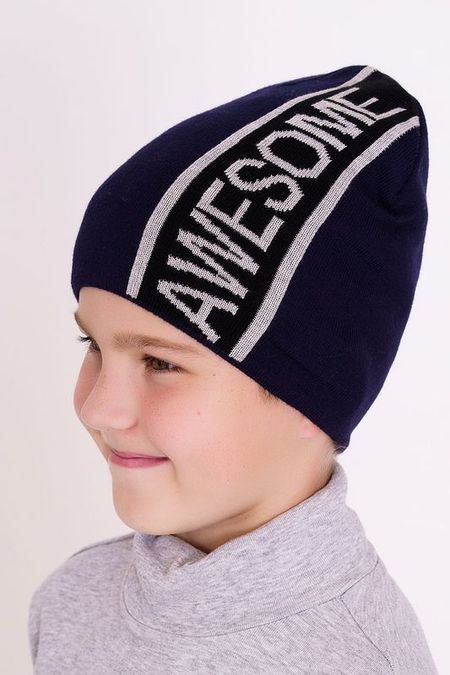 Хлопковая шапка с текстовым принтом Marhatter 405₽