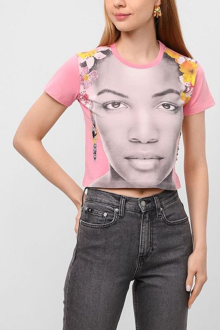 Футболка из хлопка с принтом Desigual 2300₽