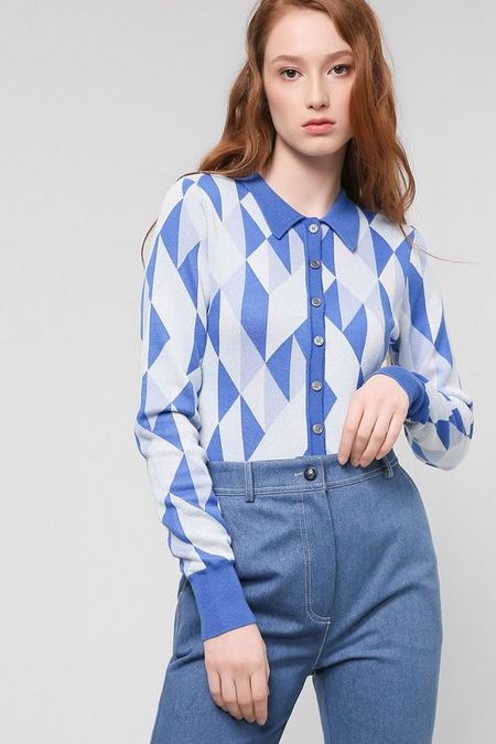 Вязаное боди с принтом BELUCCI 3030₽