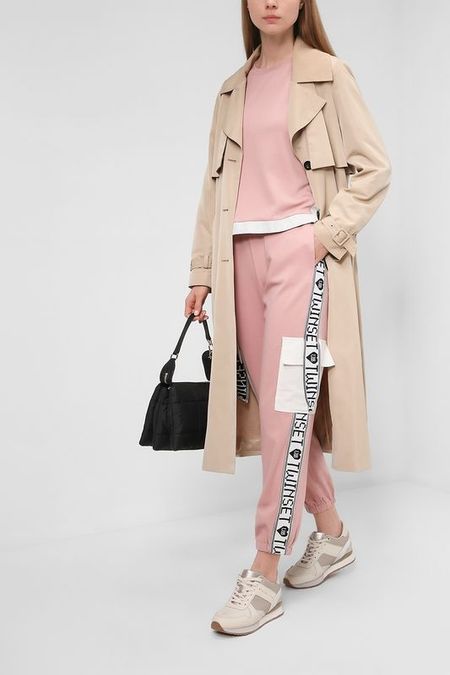 Джоггеры с логотипом бренда TWINSET 7117₽