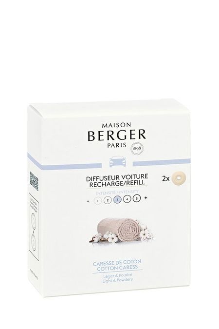 Сменный блок ароматизатора для авто Нежность хлопка 2 шт Maison Berger Paris 1792₽