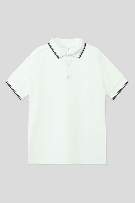 Хлопковое поло с контрастной отделкой GIOCO 888₽