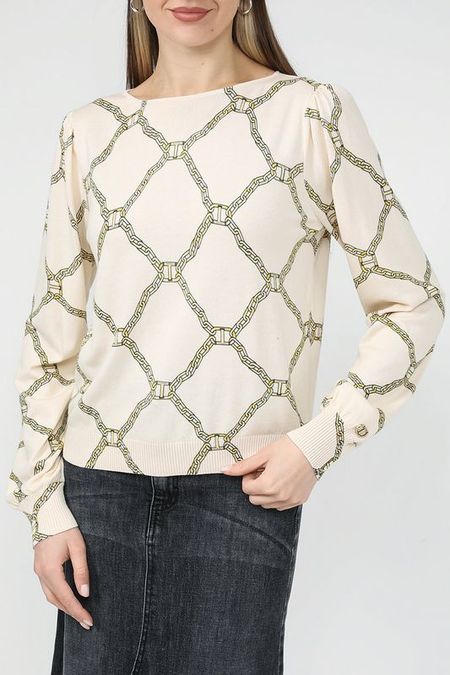 Джемпер с принтом в виде цепочек TWINSET 9022₽