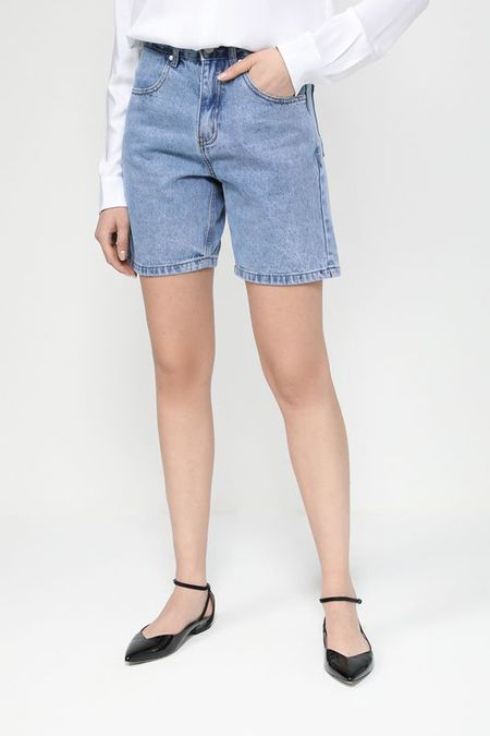 Шорты джинсовые с эффектом потертости SABRINA SCALA