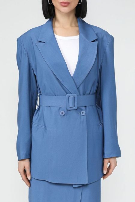 Пиджак удлиненного кроя с поясом Rinascimento 6310₽