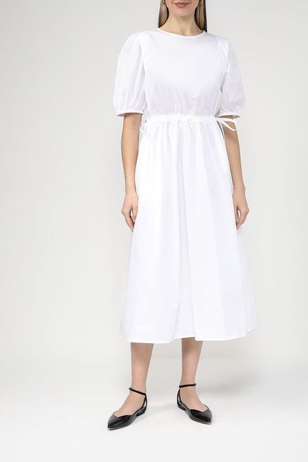 Хлопковое платье с кулиской на талии BELUCCI 6990₽