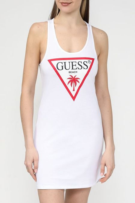 Платье-майка хлопковое с логотипом Guess 2775₽