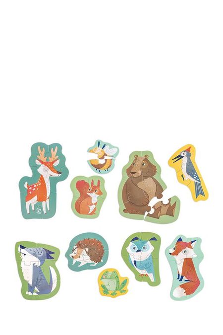 Пазл Лесные животные из 10 персонажей и 40 элементов Hape 2145₽