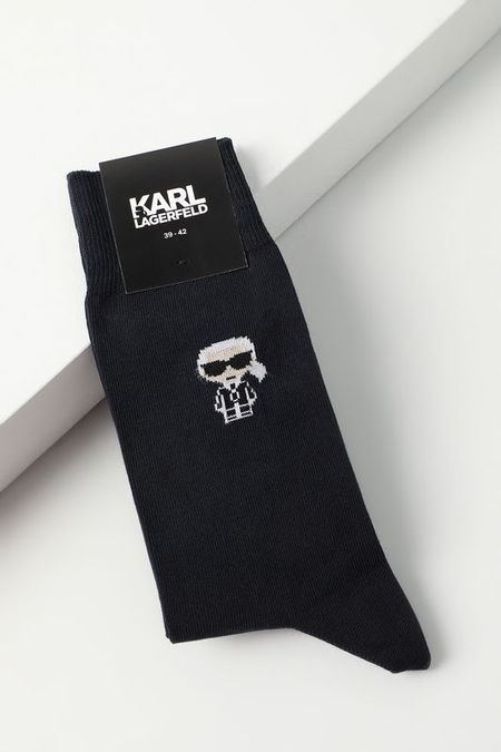 Носки классические из хлопка с логотипом Karl Lagerfeld 1477₽