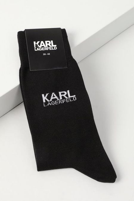 Носки хлопковые классические с логотипом Karl Lagerfeld 1230₽