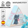 Маршмеллоу в виде колпочка «С тобой в домике», со вкусом малины, 38 г