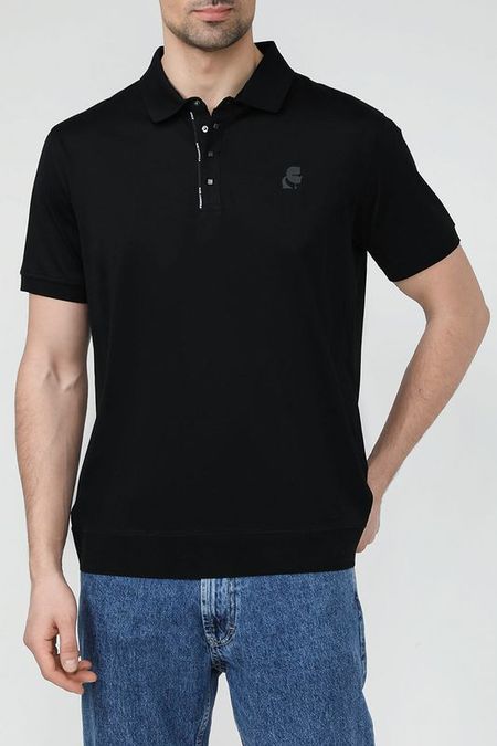 Поло хлопковое с логотипом Karl Lagerfeld 10490₽