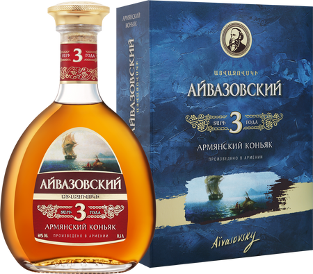 Aivazovsky Armenian Brandy 3 Y.O. (gift box)