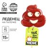 Леденец на палочке «Непрошенное мнение», со вкусом молочного шоколада, 15 г