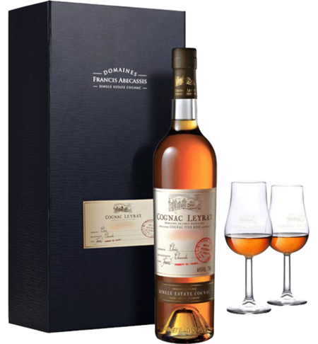 Leyrat Cognac XO Hors d’Age (gift box with 2 glasses)