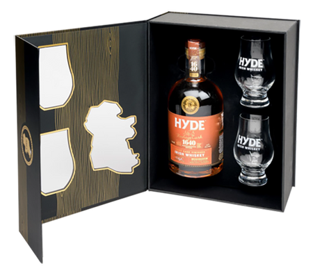 Hyde №8 Stout Cask Finish Blended Irish Whiskey (gift box with 2 glasses)