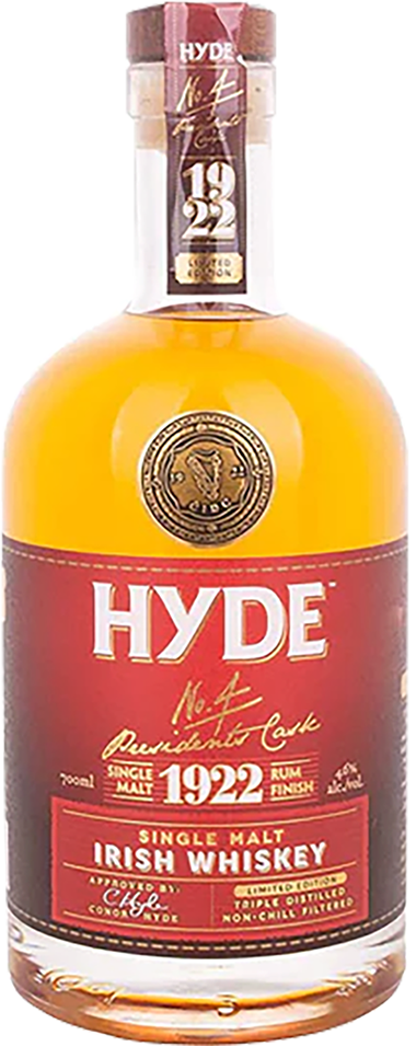 Hyde №4 Rum Cask Finish Single Malt Irish Whiskey