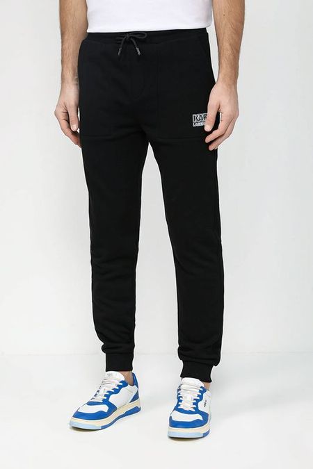 Хлопковые брюки с поясом на кулиске Karl Lagerfeld 13640₽