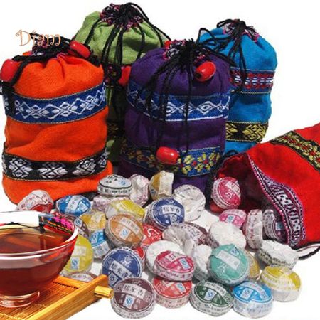 250 г 10 вкусов 50 шт. китайский юньнаньский высококачественный спелый мини-пуэр черный чай one size