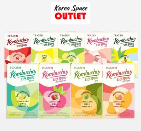 [Teazen] Чай Teazen Kombucha, смесь 9 вкусов, 90 палочек 90 sticks