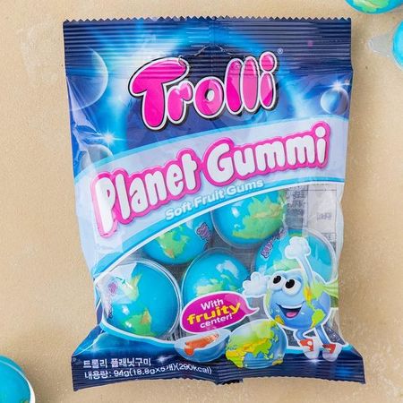 [Популярное желе YouTube / Популярное корейское желе] Trolli Planet Gummi 18,8 г * 5 шт. (5 ВАРИАНТОВ) 5ea