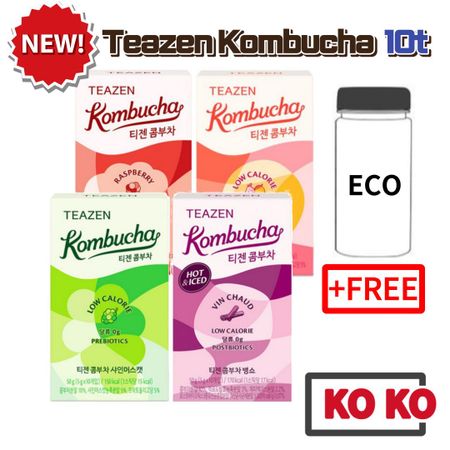 [TEAZEN] Порошок чайного гриба 3 новых вкуса / малина, блестящий мушкет, манго-гуава, бангшоу mango guava 10t+bottle