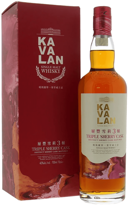 Kavalan Triple Sherry Cask Single Malt Whisky (gift box)