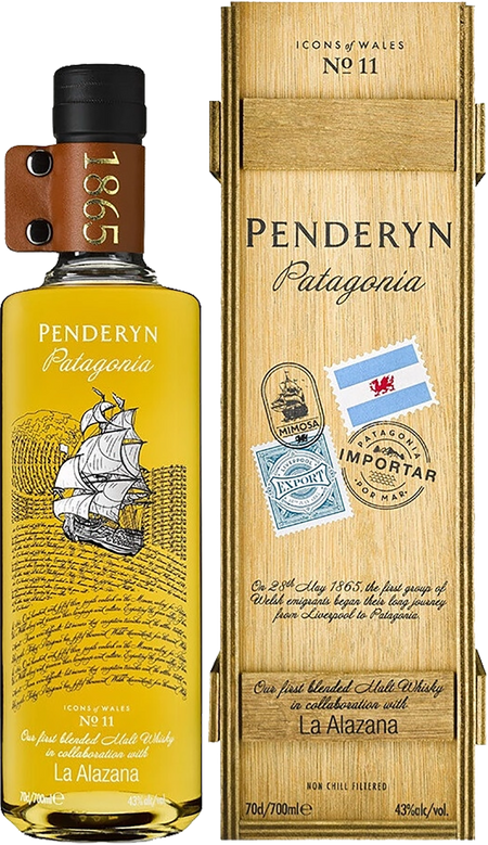 Penderyn Patagonia Blended Malt Welsh Whisky (gift box)