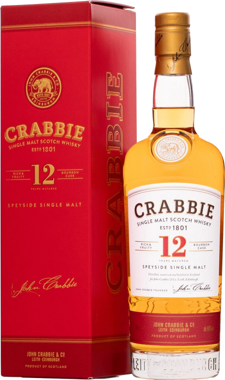 Crabbie Speyside Single Malt Whisky 12 Years Old (gift box)