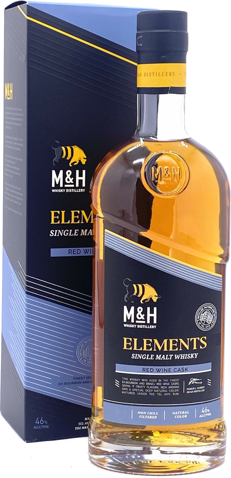 MandH Elements Red Wine Single Malt Whiskey (gift box)