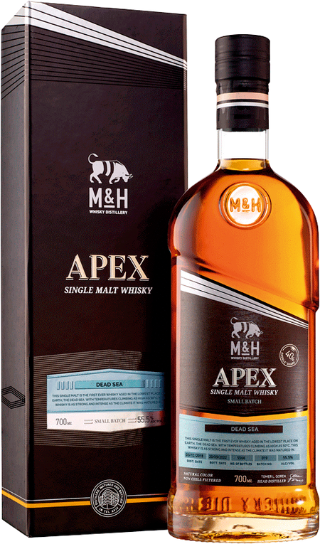 MandH Apex Dead Sea Single Malt Whiskey (gift box)