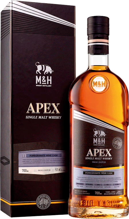 MandH Apex Pomegranate Wine Cask Single Malt Whiskey (gift box)