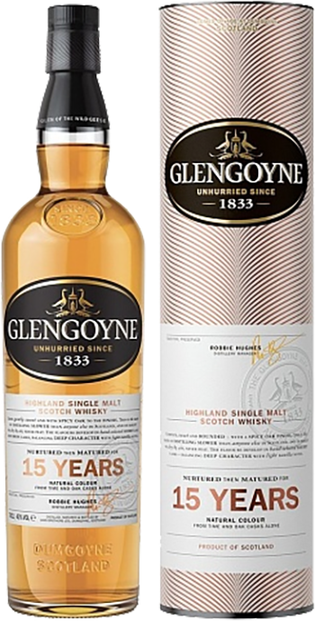 Glengoyne Highland Single Malt Scotch Whisky 15 y.o. (gift box)