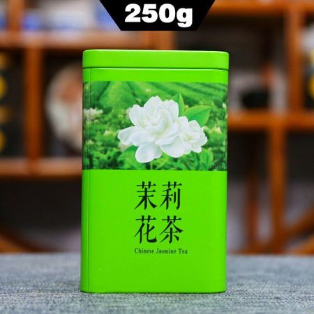 2021 Jasmine Dragon Pearl Натуральный свежий зеленый чай Жасминовый жемчуг Металлическая банка 250 г 250g