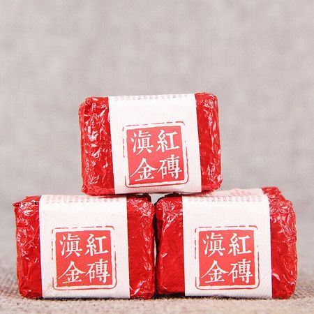 2023 DianHong Kungfu Черный чайный мини-кирпичик Китай Юньнань Dian Hong Золотой чайный кирпич 100g/3.52oz