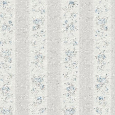 Обои AS Creation Maison Charme 39069-3 Винил на флизелине 0531005 БелыйГолубойСерый ПолосаЦветы 2169₽