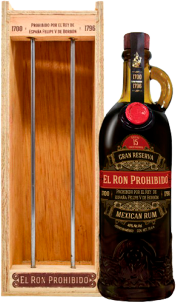 El Ron Prohibido Gran Reserva Solera Finest Blended Mexican Rum 15 YO (gift box)