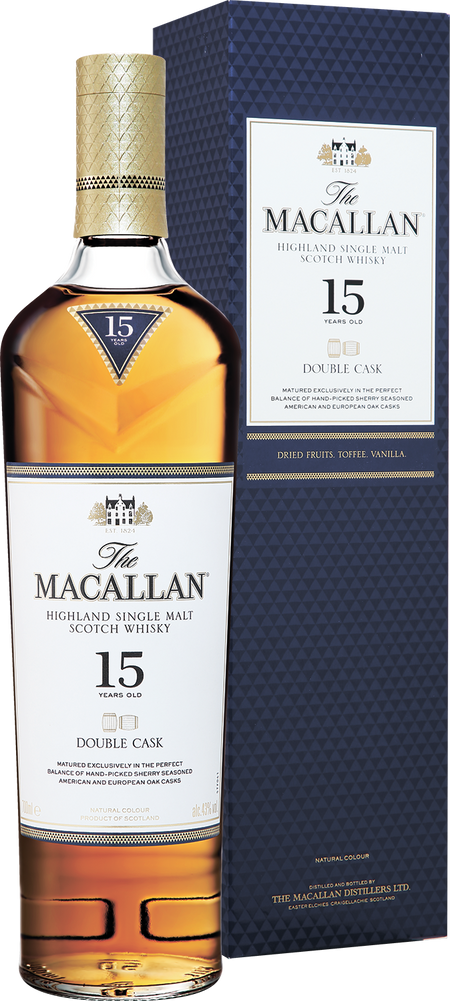 Macallan Double Cask Highland Single Malt Scotch Whisky 15 y.o. (gift box)