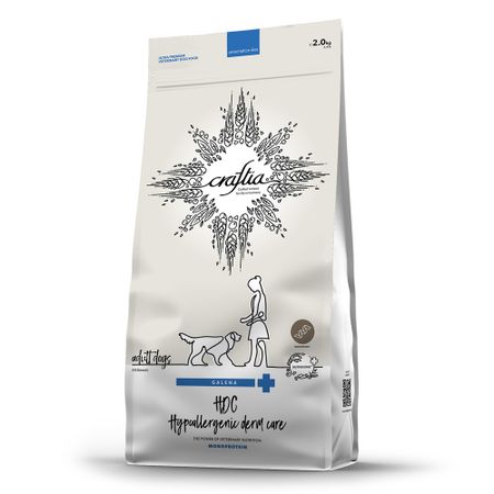 Galena Dog Hypoallergenic Derm Care при пищ.аллергии и забол.кожи сух
